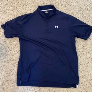Under armour navy blue polo